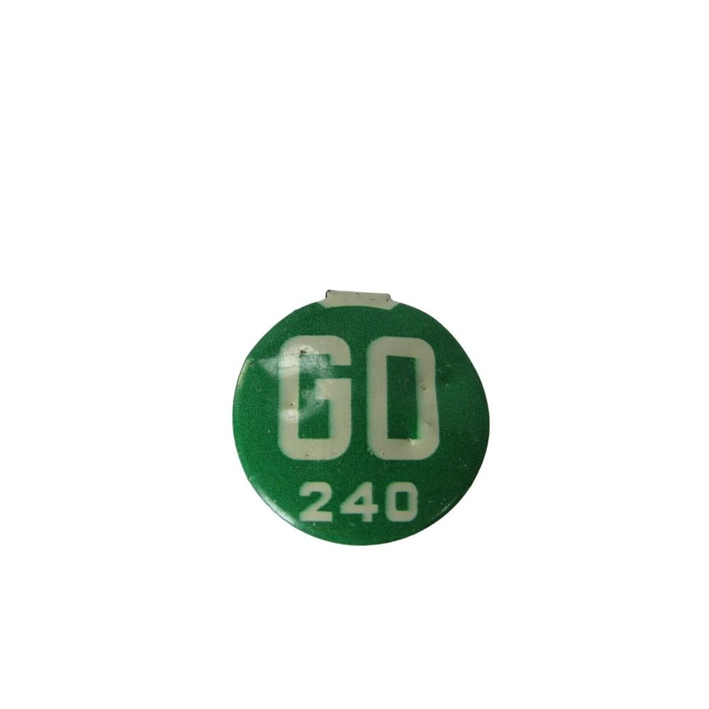 Vintage Go 240 Lapel Button Green Duck Company Chicago 30097